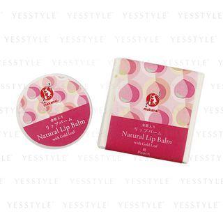 Makanai Cosmetics - Natural Lip Balm With Gold Leaf Peach 5g