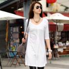 3/4-sleeve T-shirt Dress