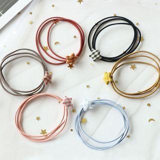 Plaid Star Hair Tie