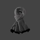 Striped Scarf Black - M