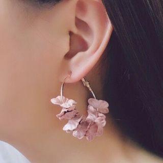 Flower Hoop Earring
