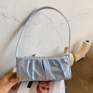 Plain Shirred Shoulder Bag