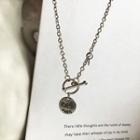 Alloy Tag Pendant Necklace 1 Piece - Necklace - One Size