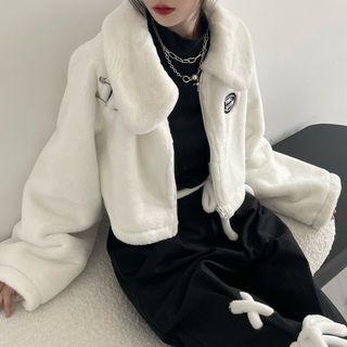 Fleece Zip Jacket / Straight Leg Pants