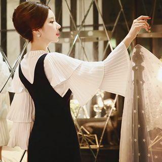 Pleated Layered Blouse