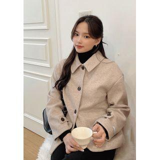 Handmade Boxy-fit Jacket Beige - One Size