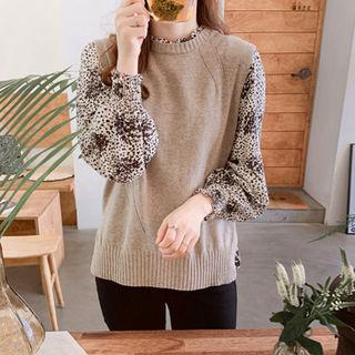 Sleeveless Wool Blend Vest