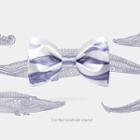 Alligator Print Bow Tie