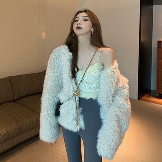 Fluffy Camisole Top / Jacket / Leggings