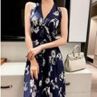 Sleeveless Floral Midi A-line Dress (various Designs)