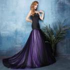 Strapless Trained Evening Gown