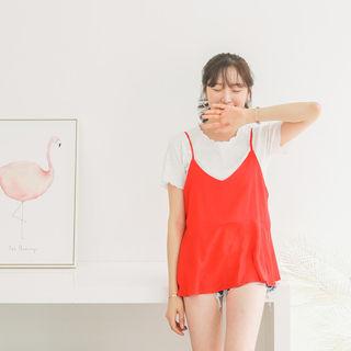 Spaghetti-strap Tie-back Top (l~xxl)