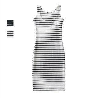 Striped Bodycon Tank Dress