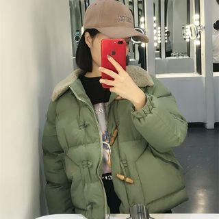 Padded Toggle Jacket Green - One Size