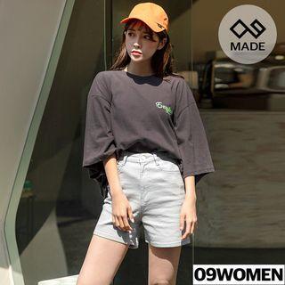 Plus Size Hidden Band-waist Shorts
