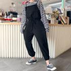 Tie-strap Jogger Overall Pants