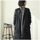 Pocket-detail Long Flight Jacket