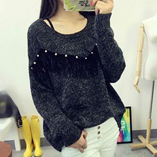 Fringe Accent Sweater