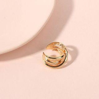 Alloy Layered Open Ring Gold - One Size