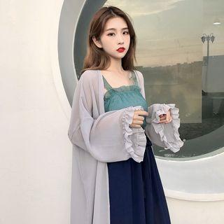 Set 2-piece Chiffon Camisole Top + Pants
