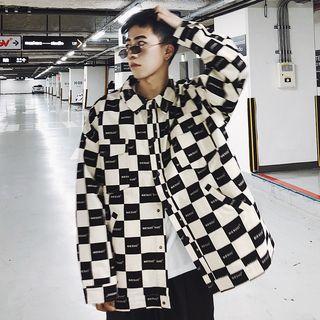 Loose-fit Check Jacket