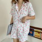 Printed Short-sleeve Set