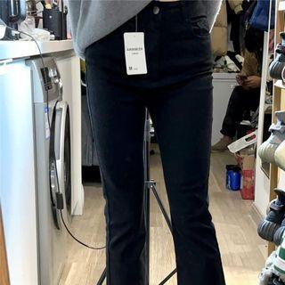 High Waist Crop Bootcut Jeans