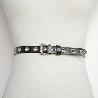 Genuine Leather Grommet Belt