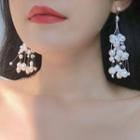 Faux Pearl Fringed Earring 1 Pair - 0839a - Earring - Pearl White - One Size