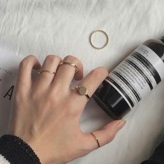 Set Of 5: Alloy Ring (various Designs)
