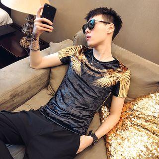Wings Print Short-sleeve T-shirt