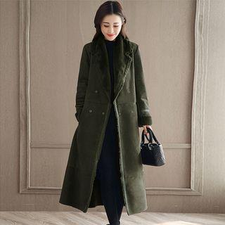 Furry Snap-buttoned Coat