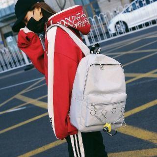 Chain Detail Canvas Backpack