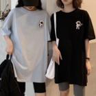 Astronaut Printing Short-sleeve T-shirt