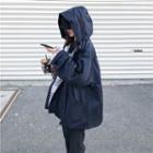 Zip Hooded Jacket Sapphire Blue - One Size