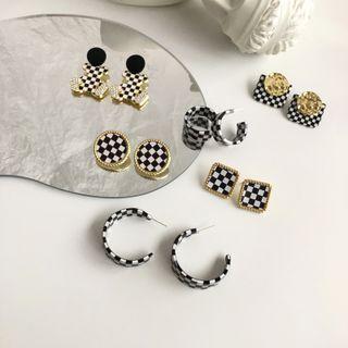 Checker Earring (various Designs)