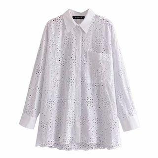 Embroidered Eyelet Shirt