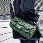 Lettering Multi-section Crossbody Bag