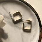 Alloy Open Square Earring 1 Pair - Gold Earring - One Size
