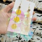 Acrylic Dangle Earring 1 Pair - Transparent - One Size