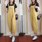 Plain Jumper Pants / Set: Short-sleeve T-shirt + Plain Jumper Pants