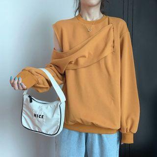 Irregular Cutout Sweatshirt