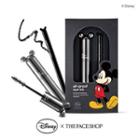 The Face Shop - All-proof Eye Kit: Mascara (#3 Mega Proof) + Auto Liner (disney Edition) #02 Brown
