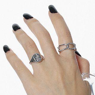 Rose Sterling Silver Open Ring