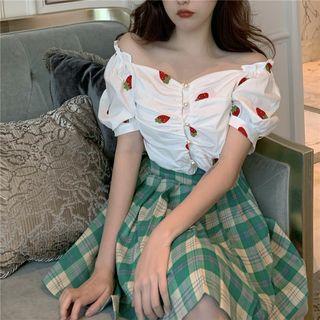 Short-sleeve Fruit Pattern Top