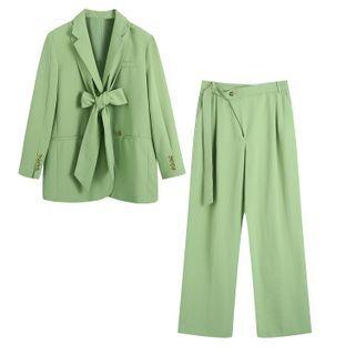 Ribbon Blazer / Dress Pants