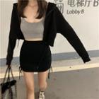 Plain Slim-fit Camisole Top / Skirt
