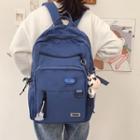 Plain Zip Backpack / Bag Charm / Brooch