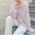Marled Pastel Tone Sweater Pink - One Size