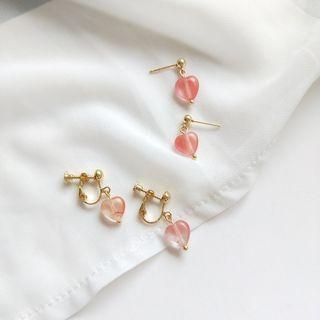 Heart Earring/ Clip-on Earring